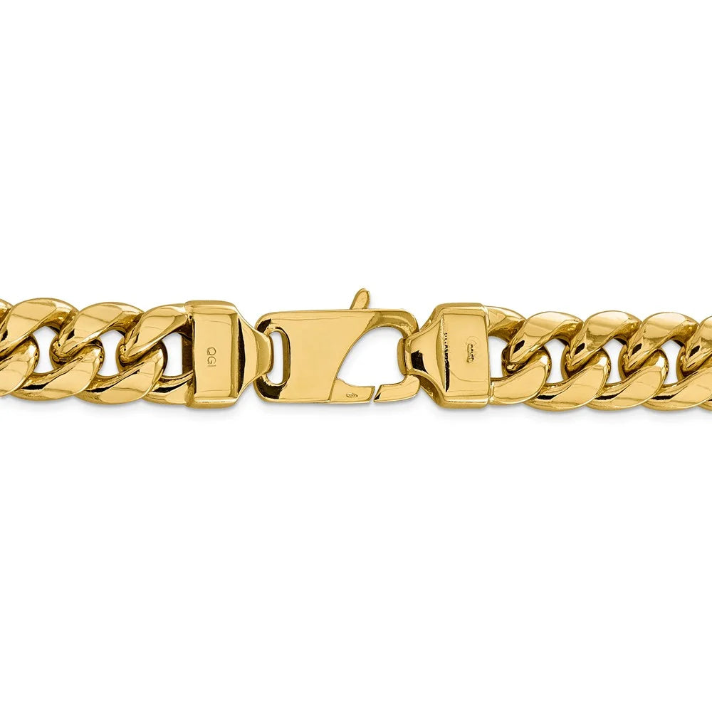 14kt Yellow Gold 24 inch Miami Cuban Chain D22144