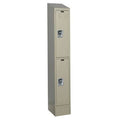 Beige 2 Tier School Locker W735029