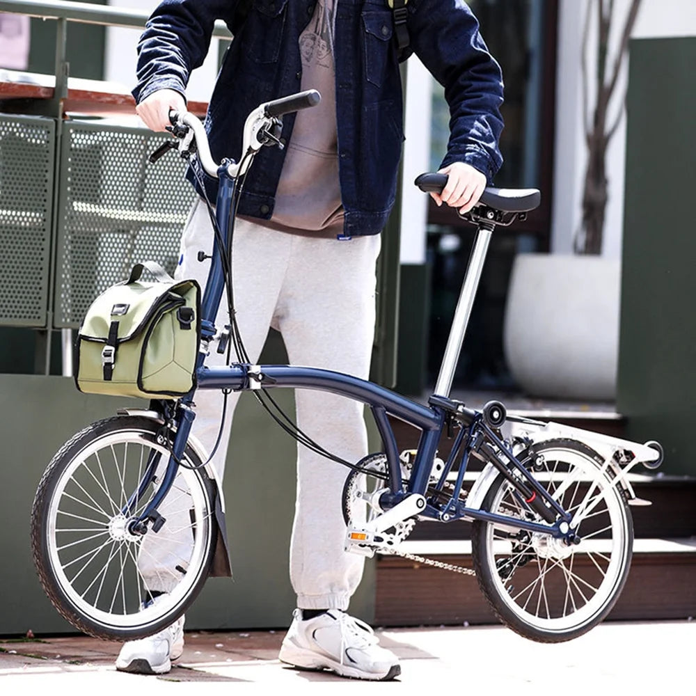 Folding Bike Handlebar Bag with Rain Cover X929282