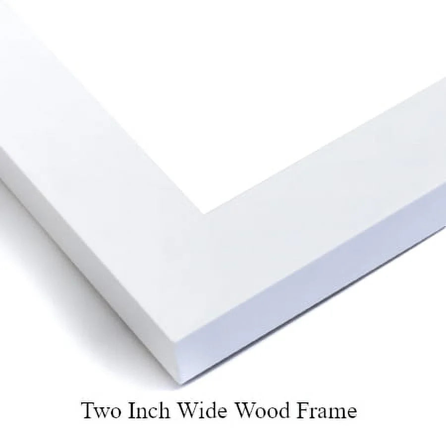 White Modern Wood Framed Museum Art Print T435181