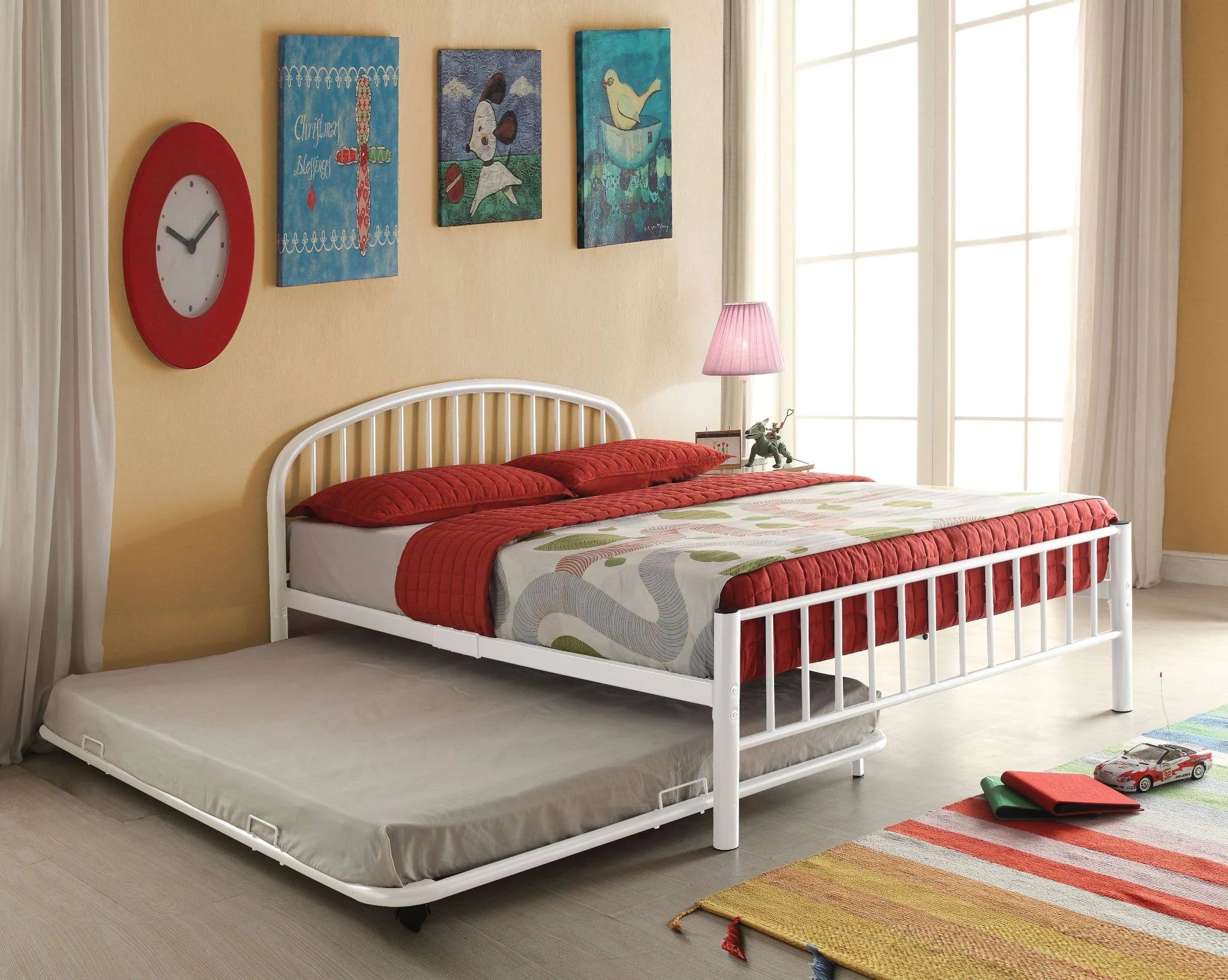 White Twin Trundle O462941