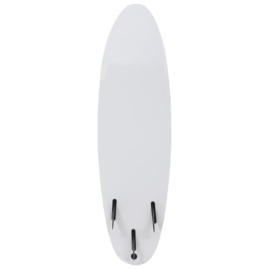 Surfboard with Leash and Plastic Fins Z1684