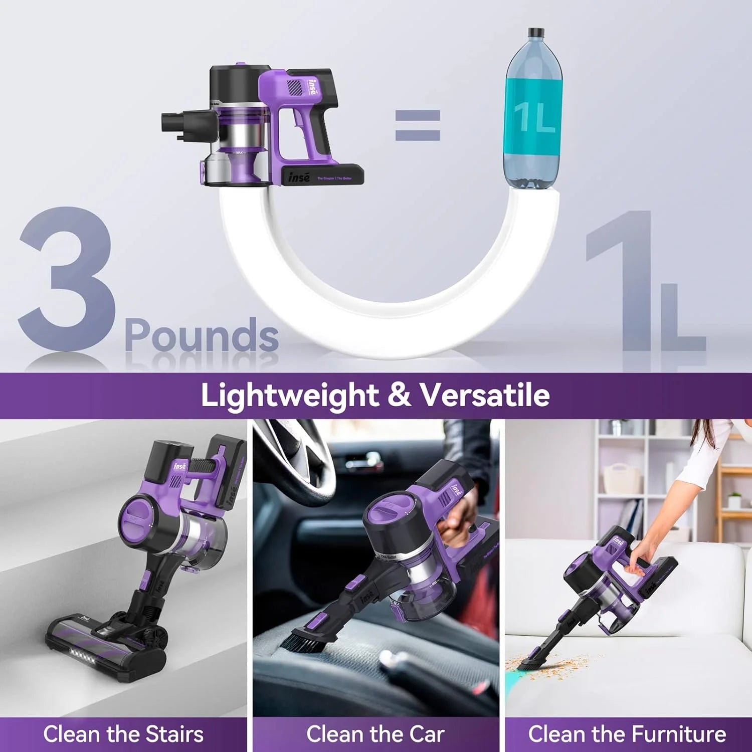 Cordless 6-in-1 Stick Vacuum Cleaner with 26Kpa Suction T6311