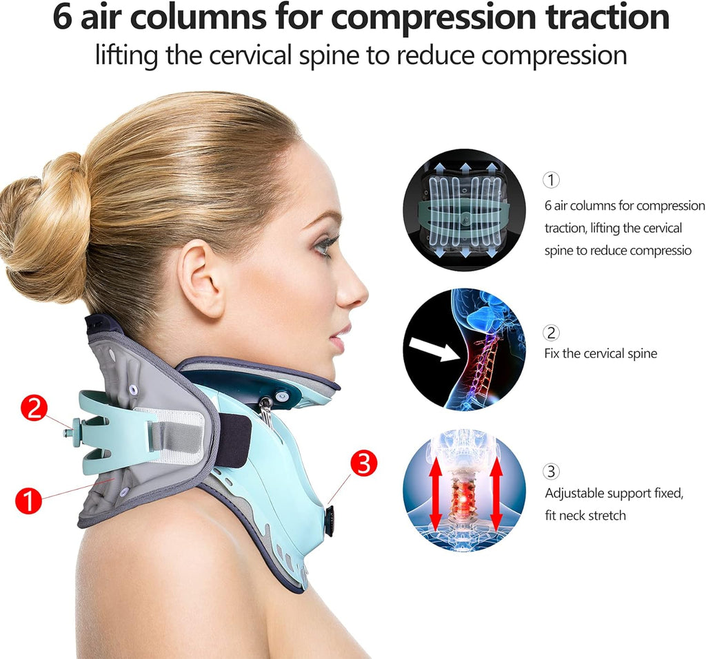 Adjustable Inflatable Cervical Neck Traction Device T599