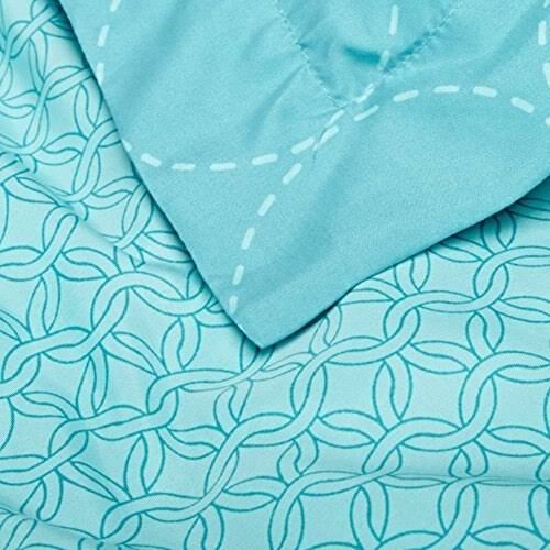 5-Piece Microfiber Bed-in-a-Bag Comforter Bedding Set - Twin or Twin XL, Industrial Teal A2237