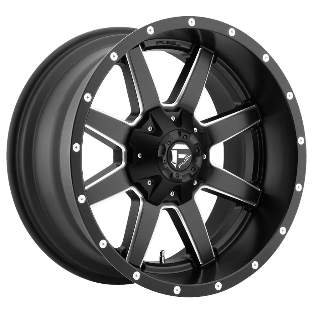 Matte Black Milled 20x10 Fuel D538 R8809