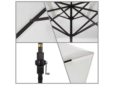 11 ft. Rectangular Aluminum Market Umbrella, Terracotta L48943