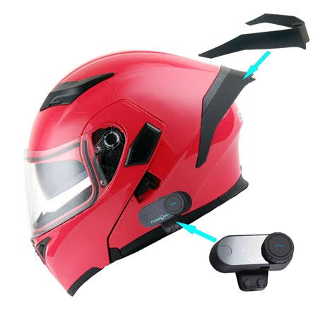 Glossy Pink Modular Full Face Motorcycle Helmet X2894