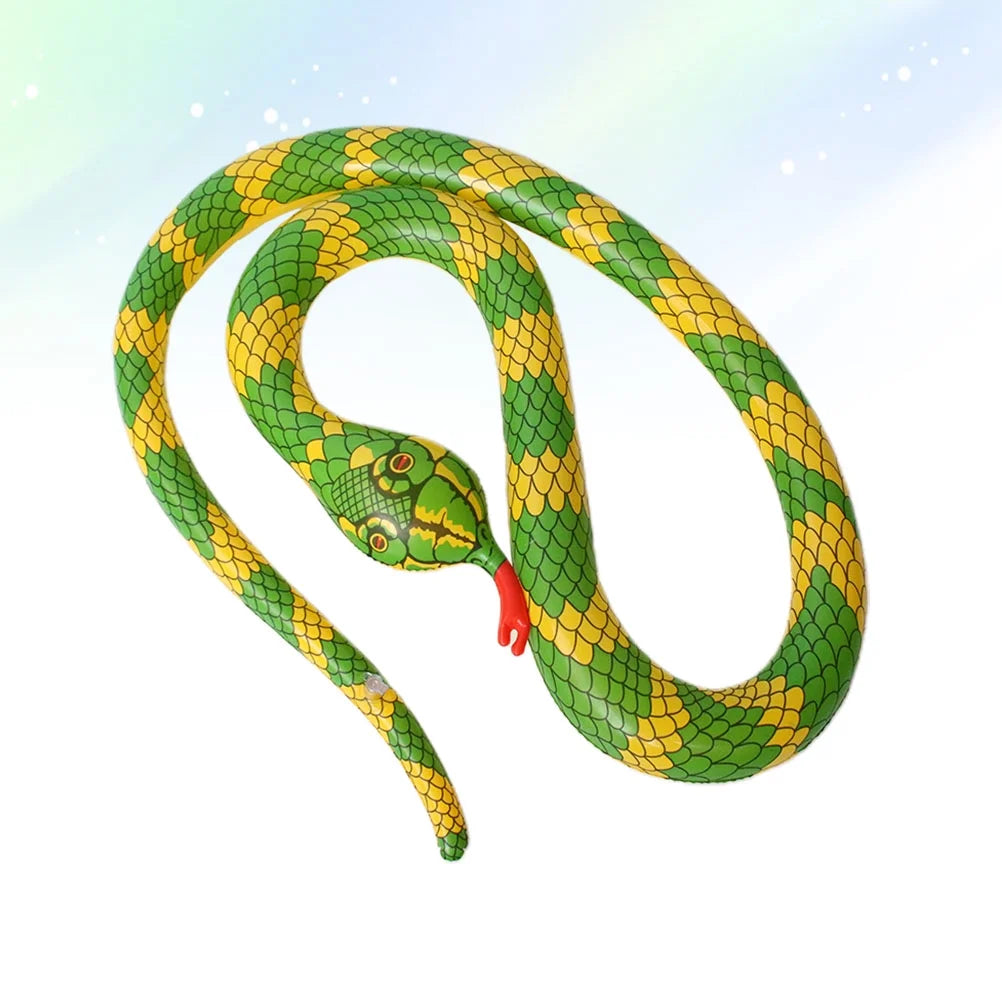 Yellow Inflatable Snake Toy E2691