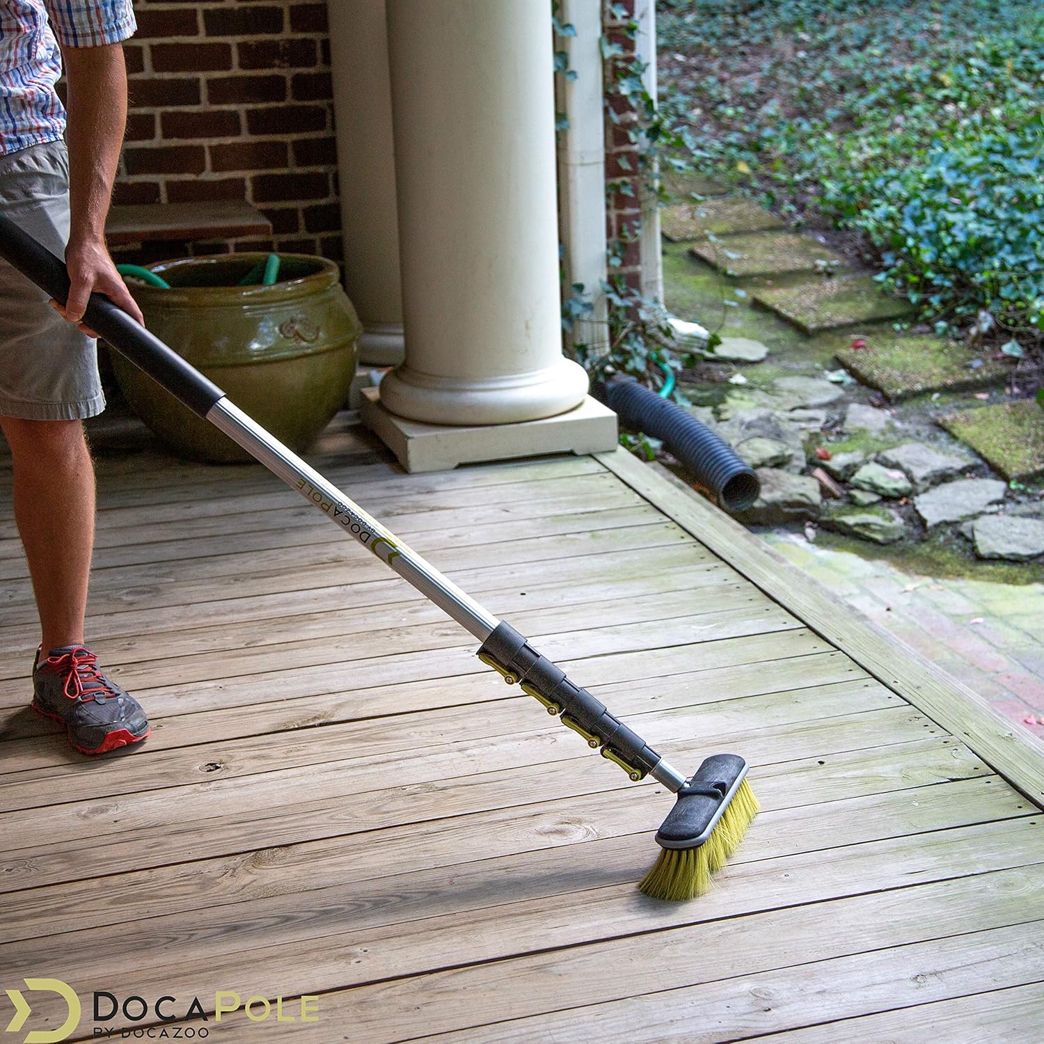Deck Brush with Extension Pole, Pack of 2 H261