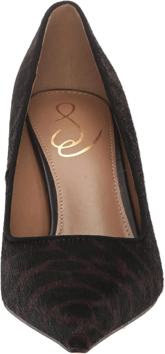 Brown Multi Pointed Toe Slip On Pumps C95888