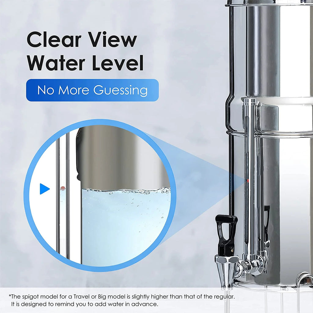 Clear View Sight Glass Spigot with Red Floating Ball O335944