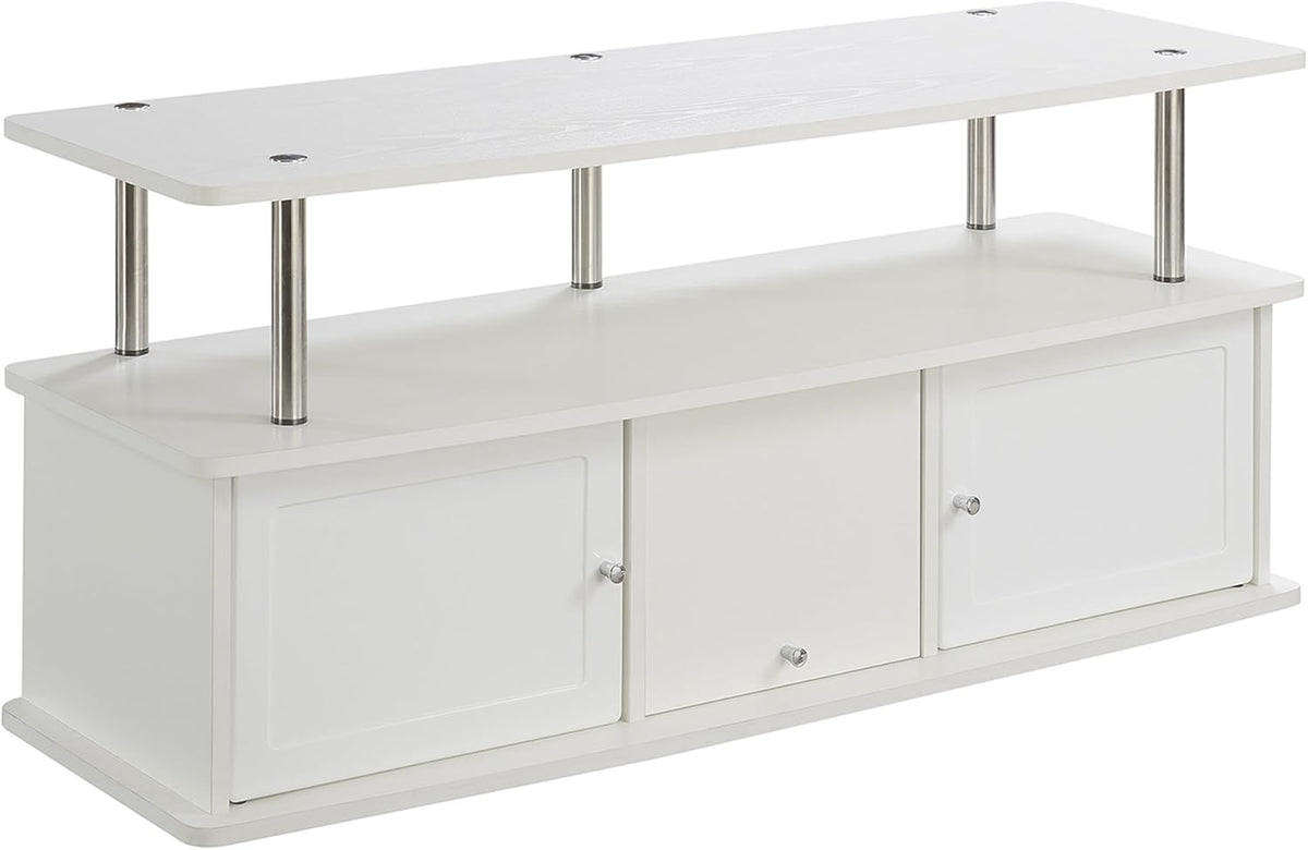 Dark Espresso TV Stand with 3 Cabinets Y419458