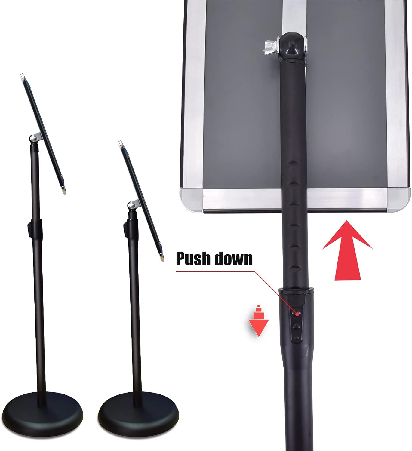 Adjustable Poster Sign Holder, 8.5 x 11 Inches, Pack of 2 C624