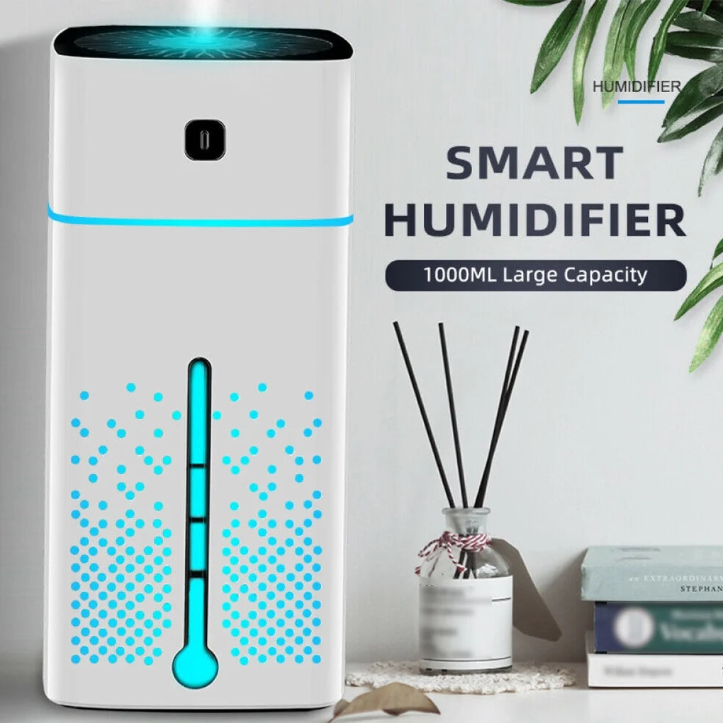 White 1000ml USB Aroma Diffuser Humidifier D8224