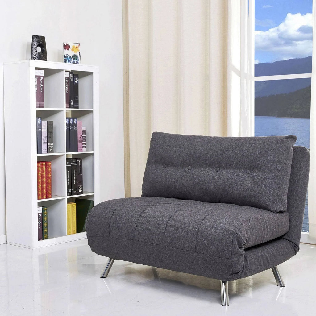 Gray Convertible Chair Bed M906
