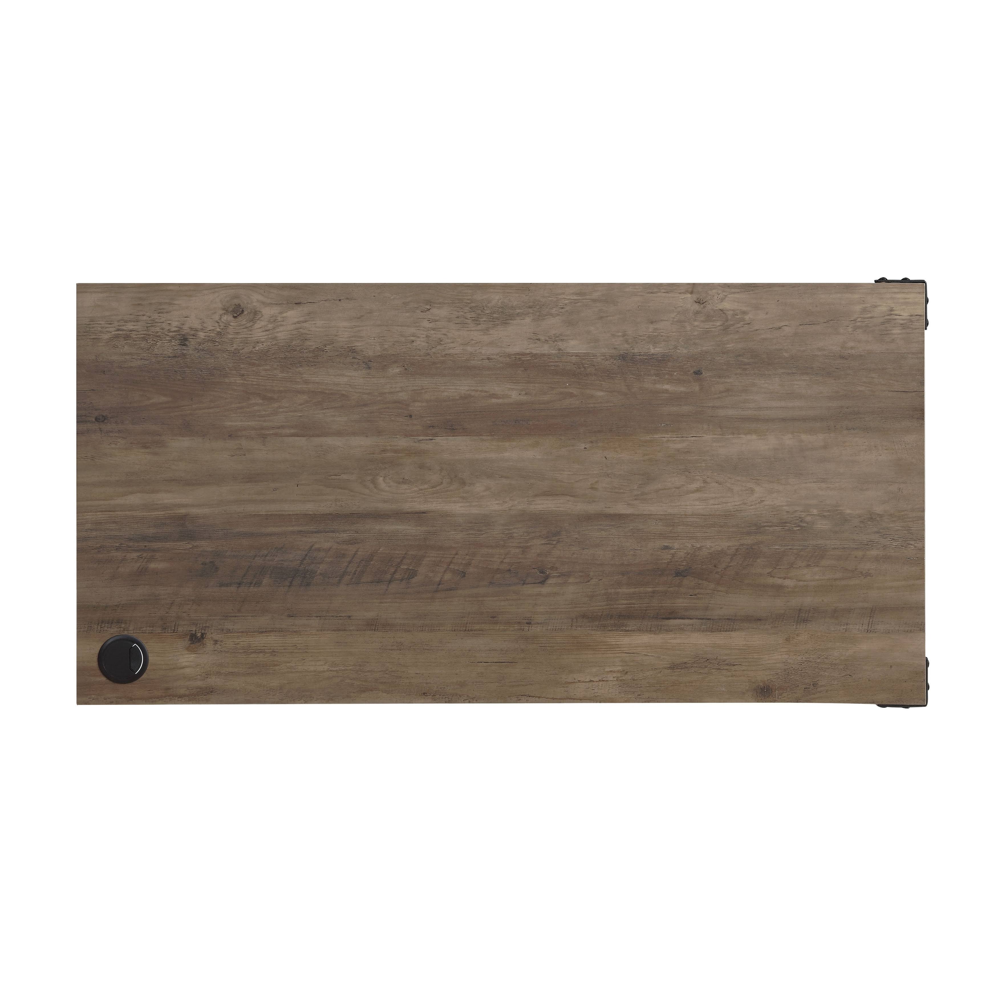 Rustic Oak Black Finish Writing Desk M849790