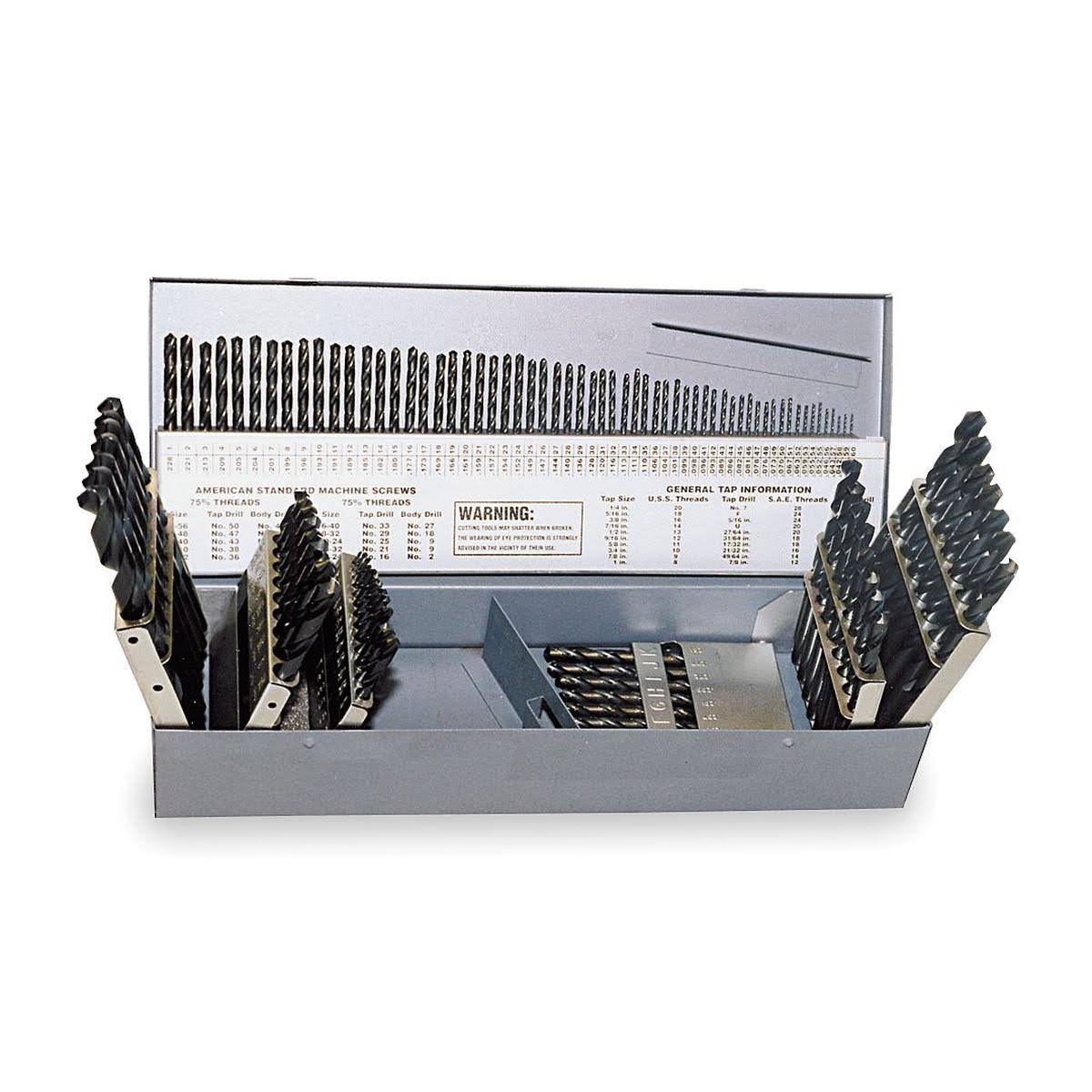 115 PC HSS Blk Oxide Jobber Drill Set S884