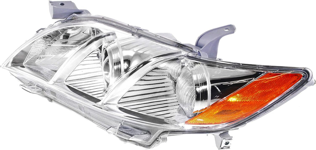 Chrome Housing Amber Reflector Clear Lens Headlight C5486