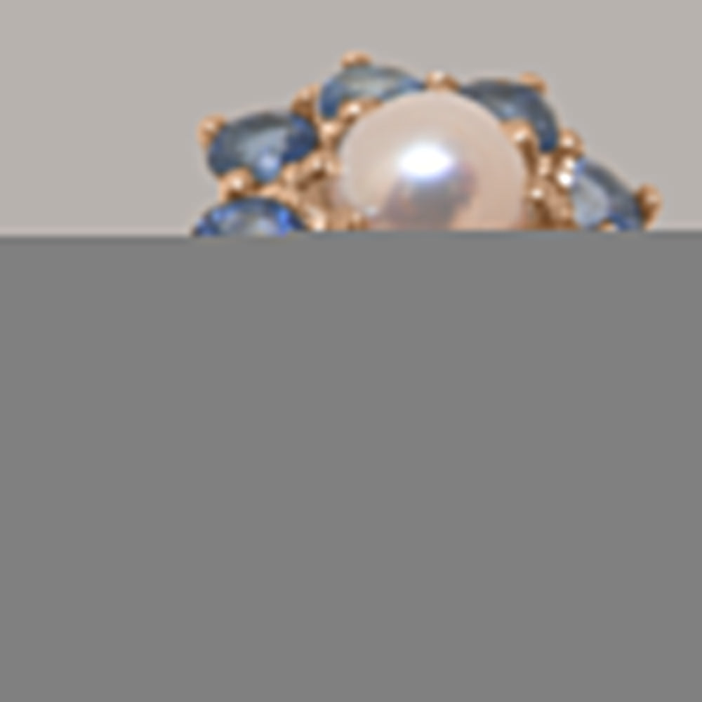 18k Rose Gold Cultured Pearl & Sapphire Statement Ring X695506