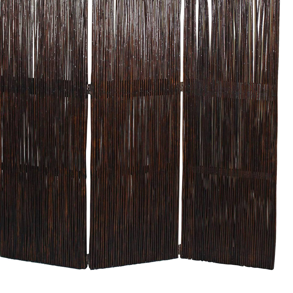 Brown Wooden 3 Panel Room Divider X96693