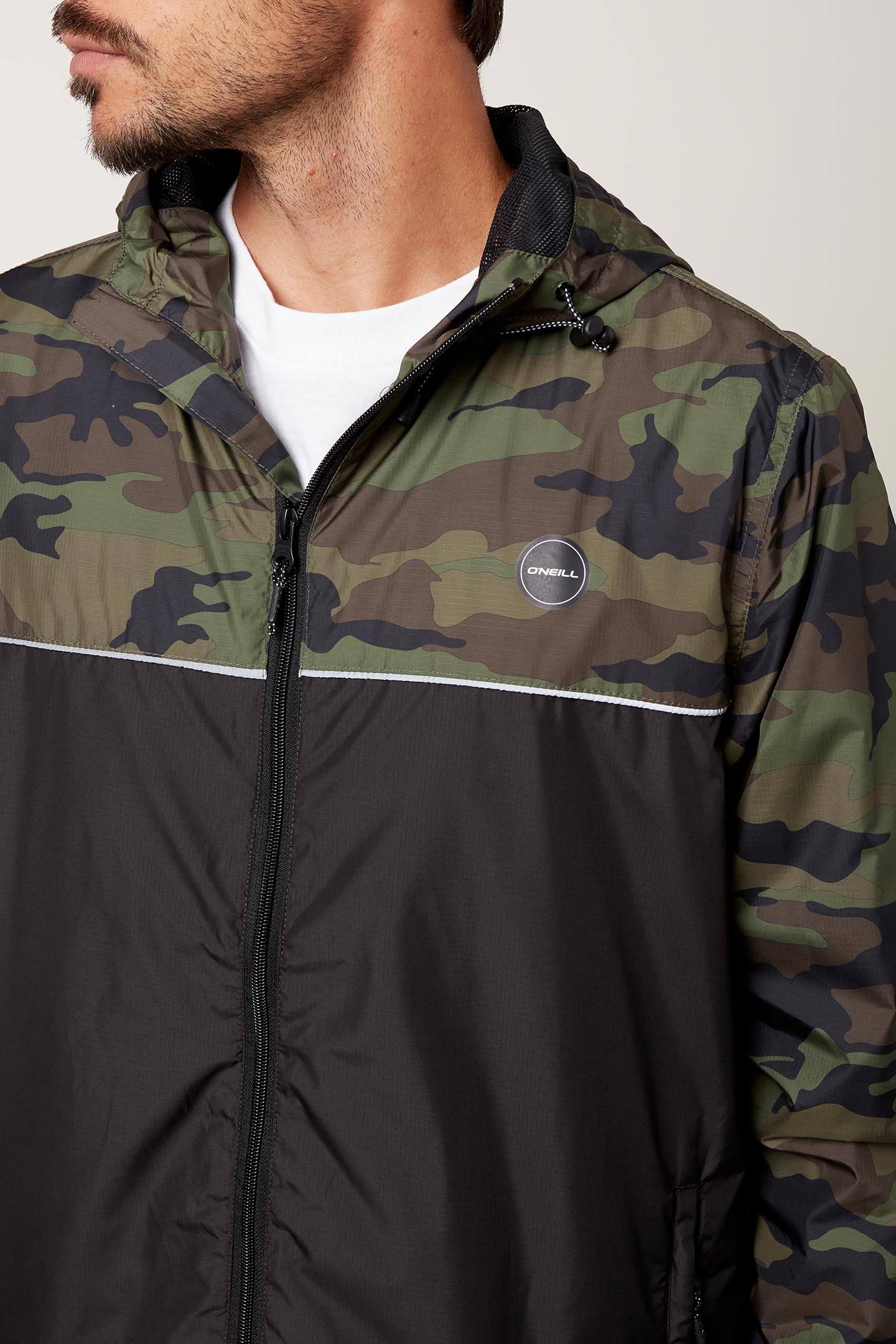 Camo Black Windbreaker Y6840