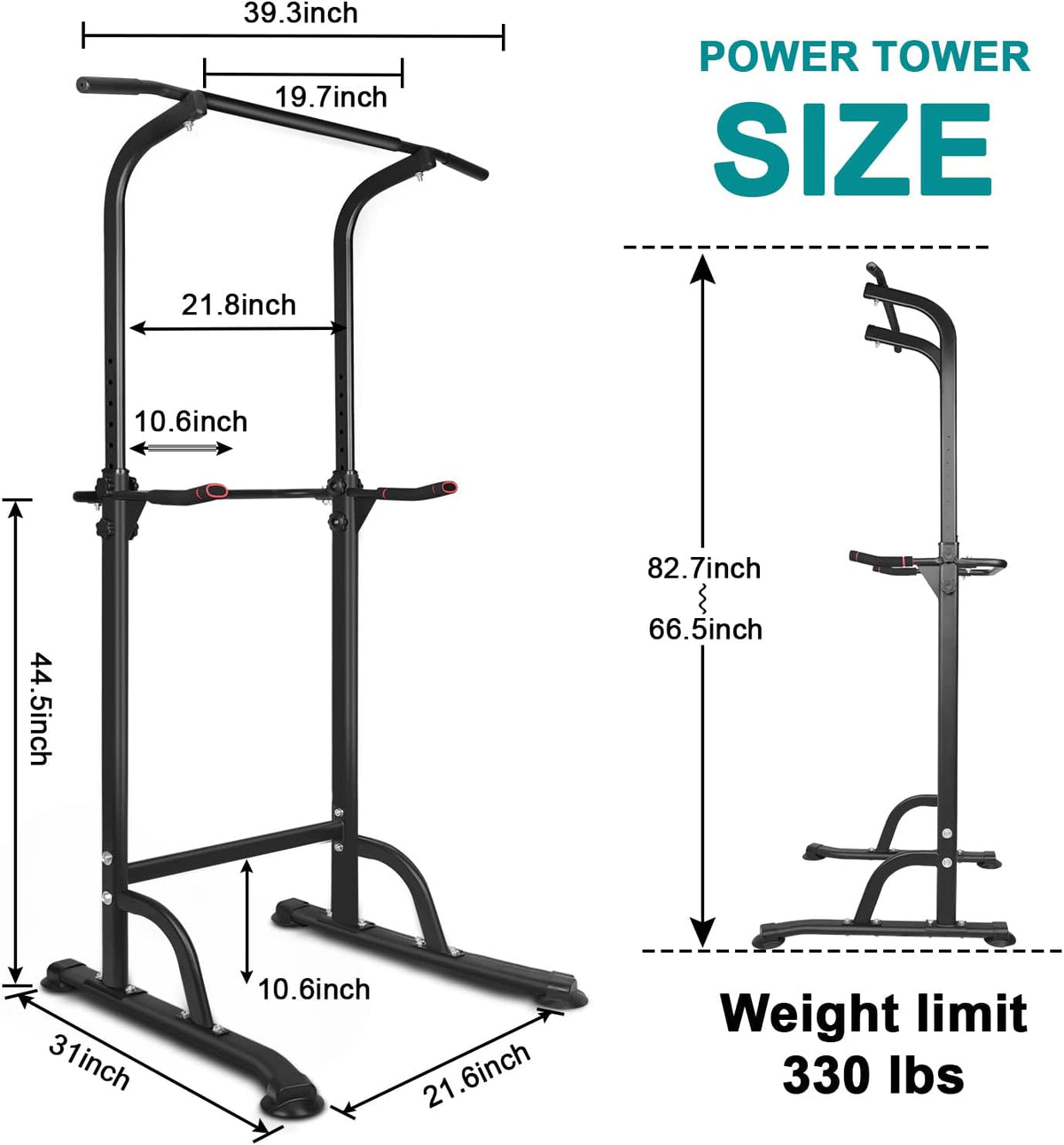Free Standing Pull Up Dip Station J938