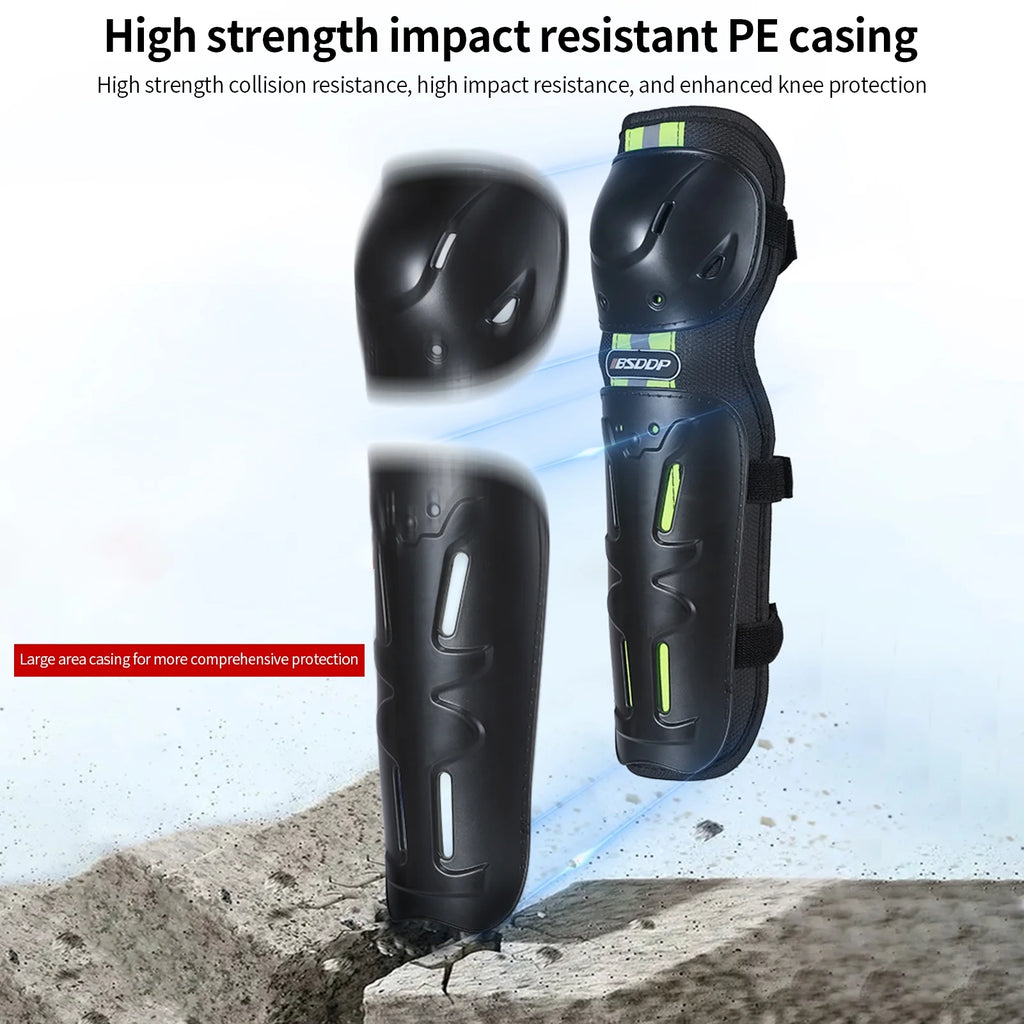 Motorcycle Knee Pads 4 Piece Set Elbow Knee Protection Reflective Breathable Protective Gear O3818