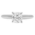 18K White Gold Solitaire Engagement Ring Q7391
