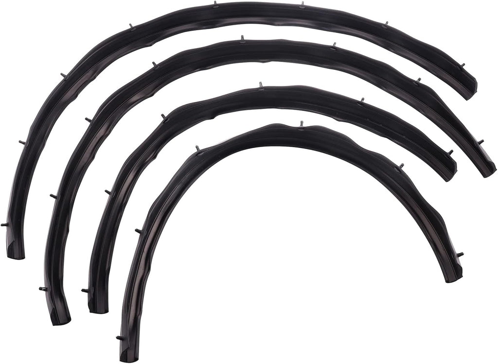 4Pcs Rubber Felt Door Seal Weatherstrip Trim for Ford F250 F350 F450 F550 Super Duty Crew Cab 1999-2016 Pack of 2 G4567