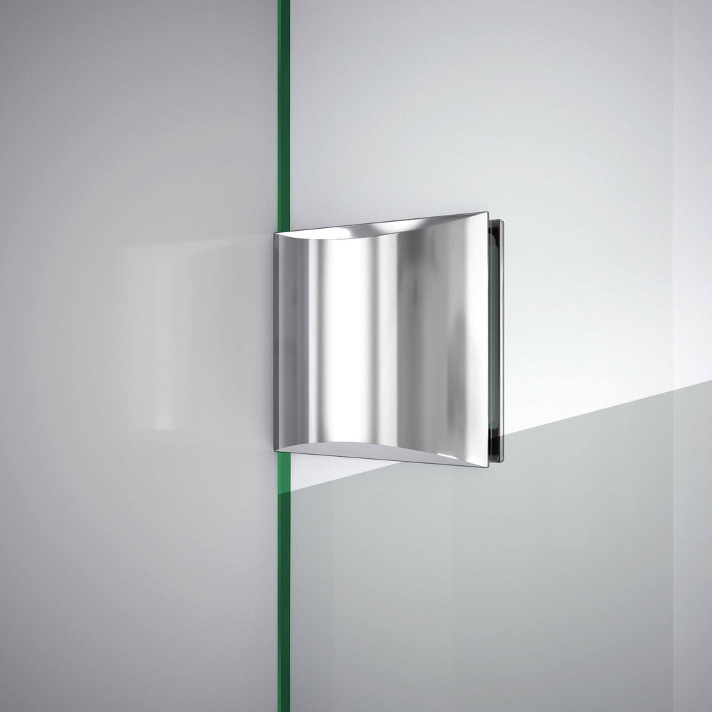 Fully Frameless Hinged Shower Door Chrome A104