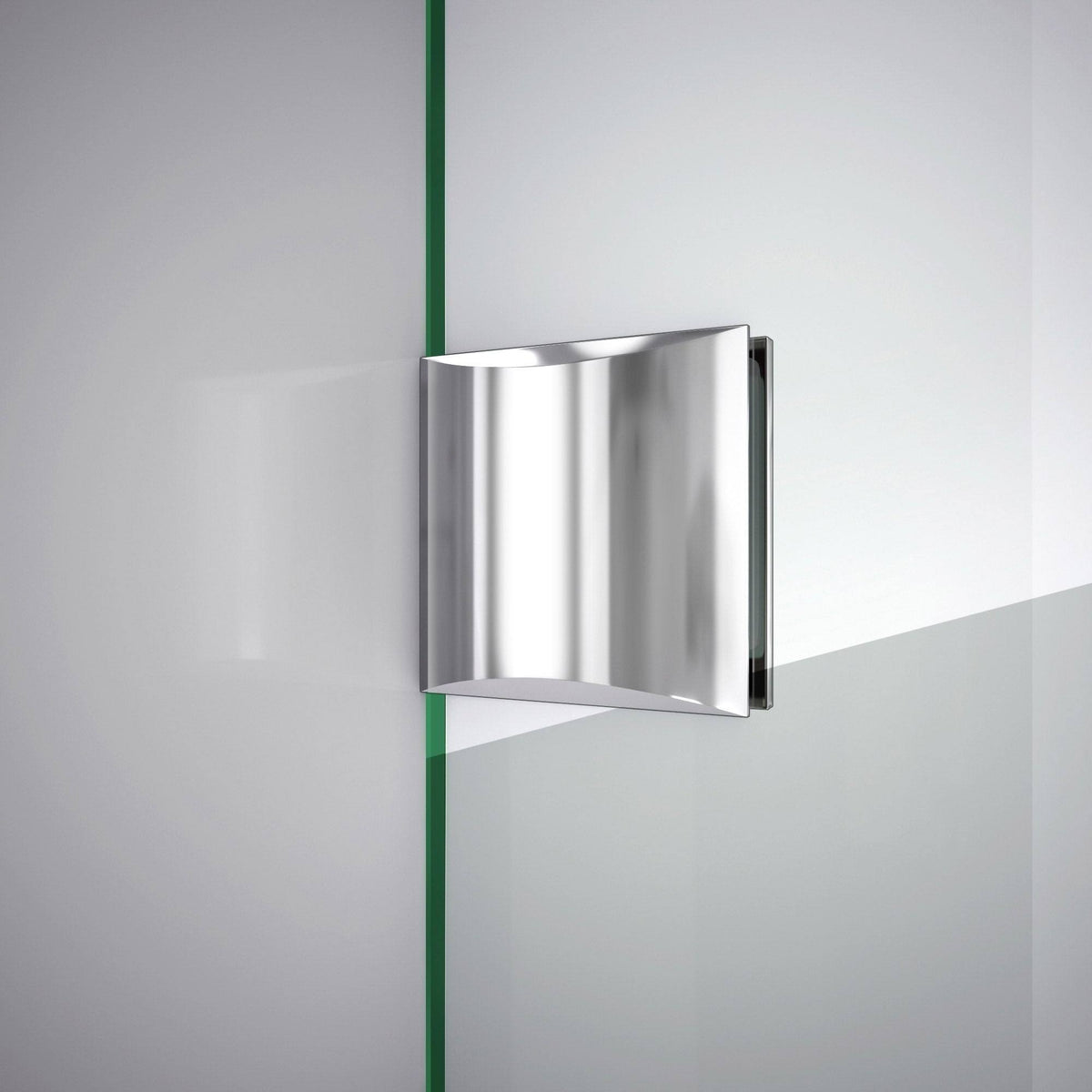 Fully Frameless Hinged Shower Door Chrome A104