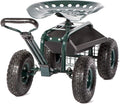 Heavy Duty Rolling Garden Cart Wagon with Extendable Handle X402