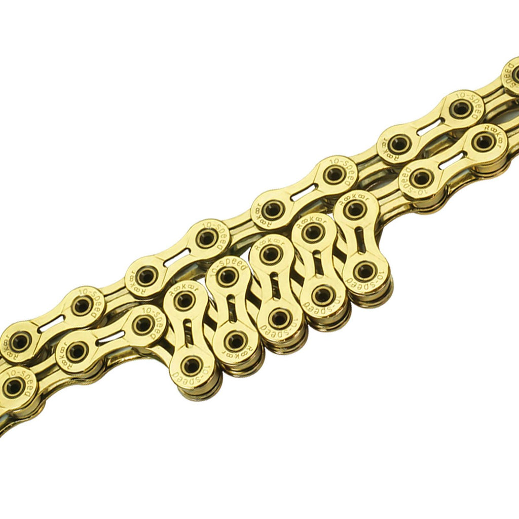 Yellow 116 Links Bicycle Chain I365