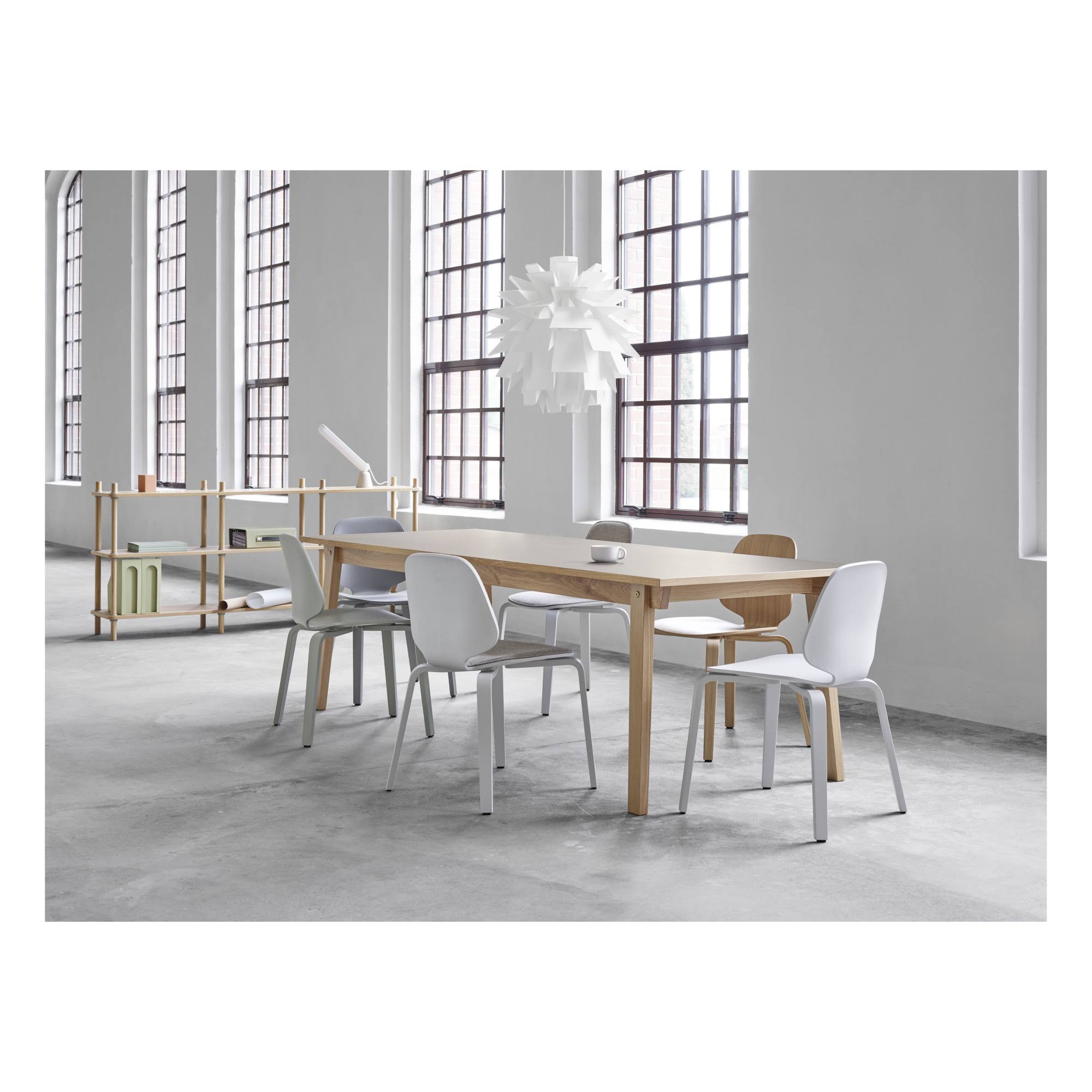 Light Grey Wood Base Chair S5954