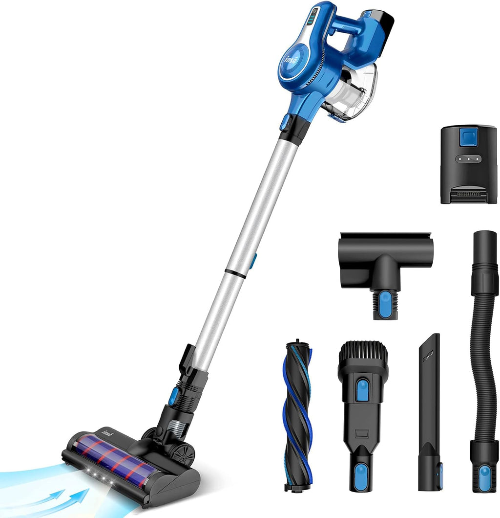 Cordless Stick Vacuum, 23Kpa 250W, 45min Runtime, 10-in-1 Lightweight, Violet V40054