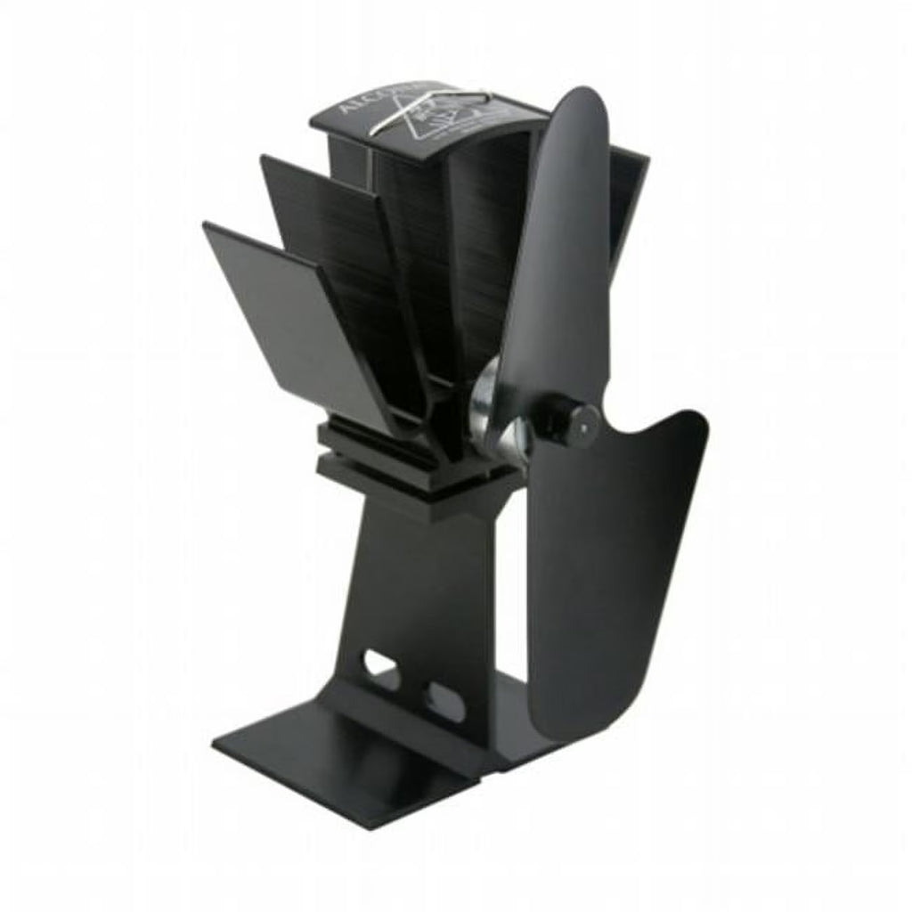 Black Heat Powered Stove Fan G2801