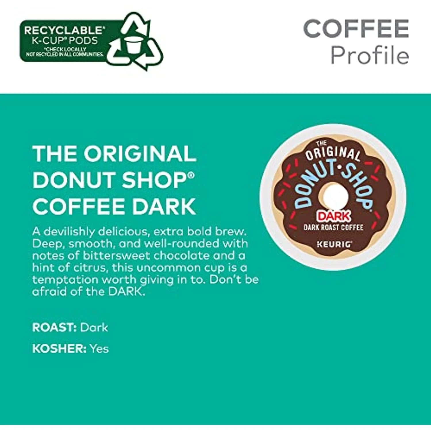 Dark Roast Coffee, 32 Count K-Cup Pods S4507