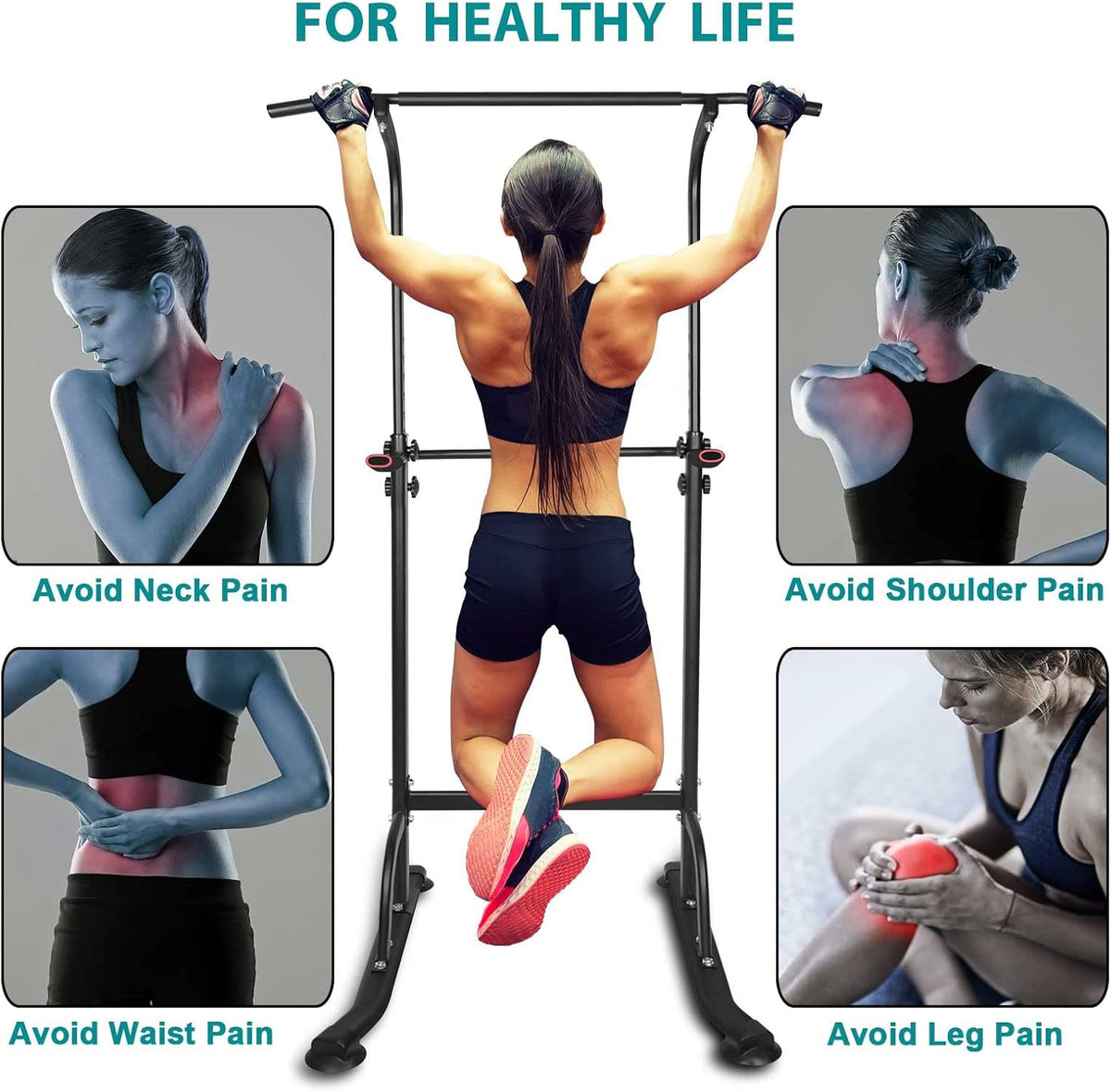 Free Standing Pull Up Dip Station J938