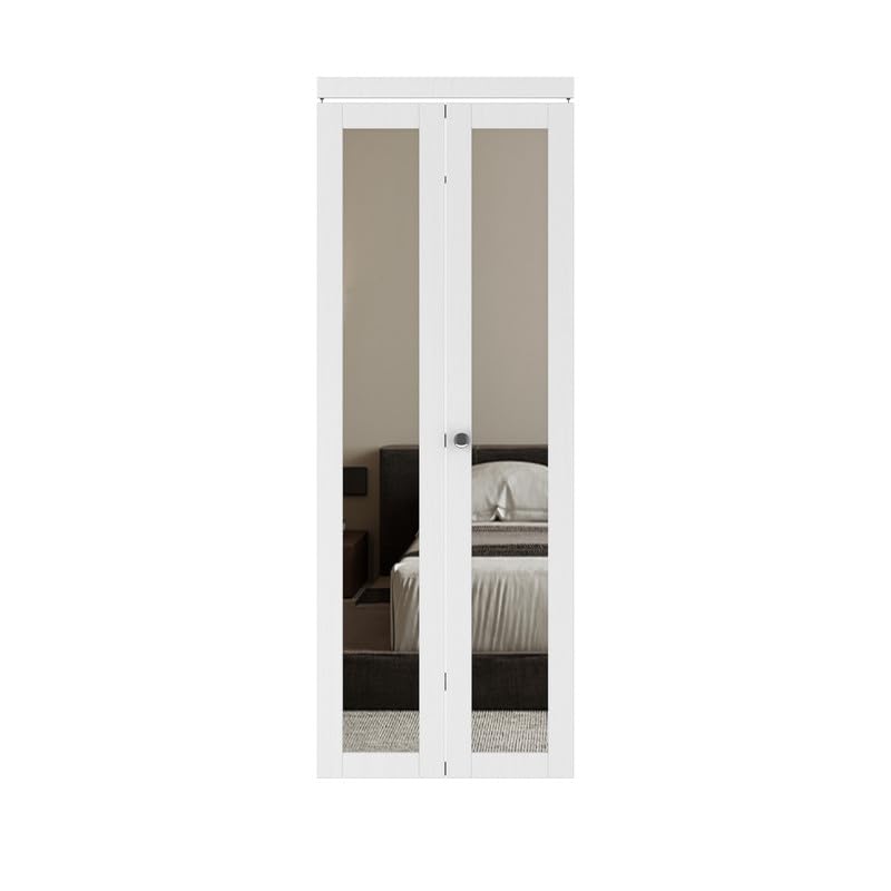 Bi-Fold Mirrored Door 30" x 80" with Hardware Kit F3845