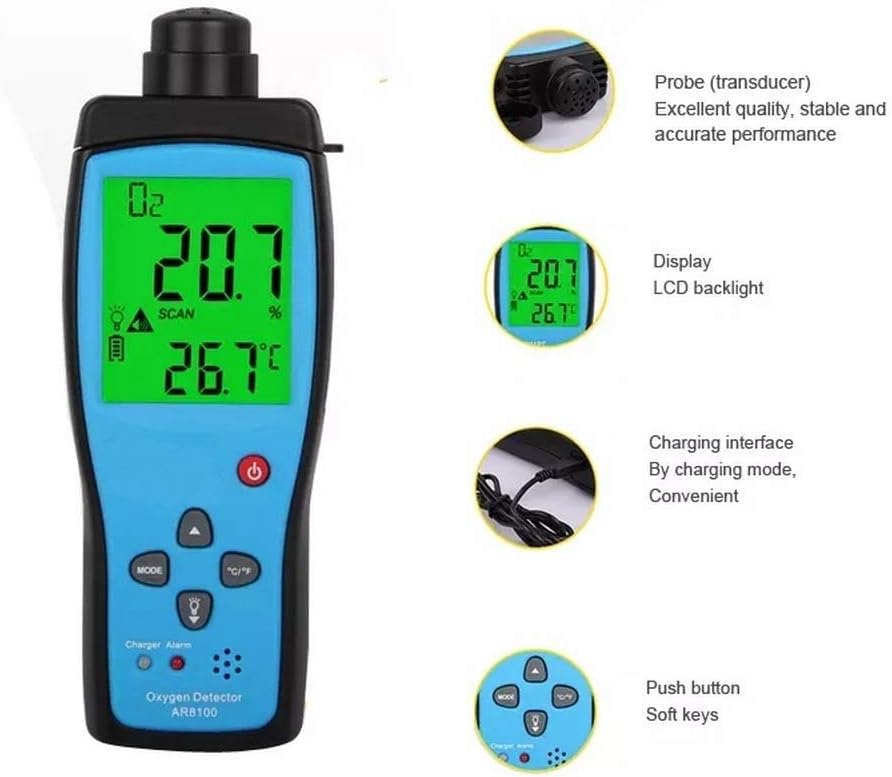 Digital Portable O2 Gas Tester E77079