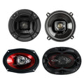 Car Marine ATV Speakers Pair + 6x9 Speakers Pair U393087
