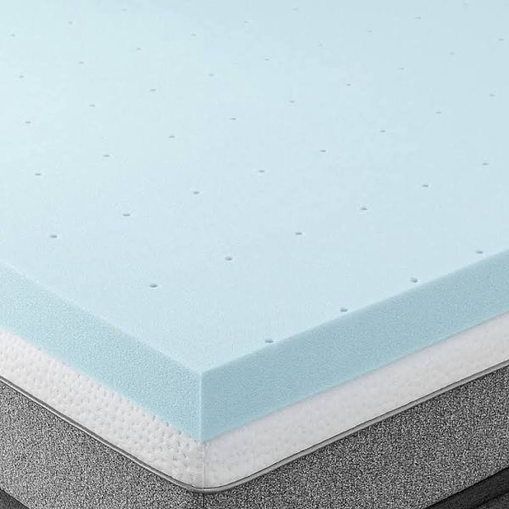 3 inch Gel Infused Ventilated Memory Foam Mattress Topper - Blue (Full) A955981