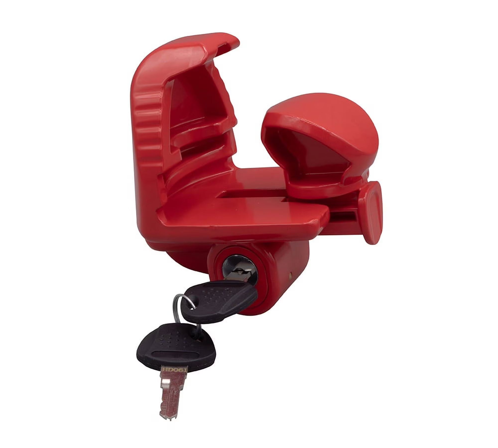Red Steel Trailer Ball Hitch Lock L48083