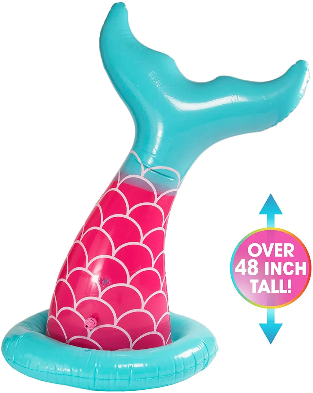Pink Kids Inflatable Sprinkler Mermaid Sprayer E463429