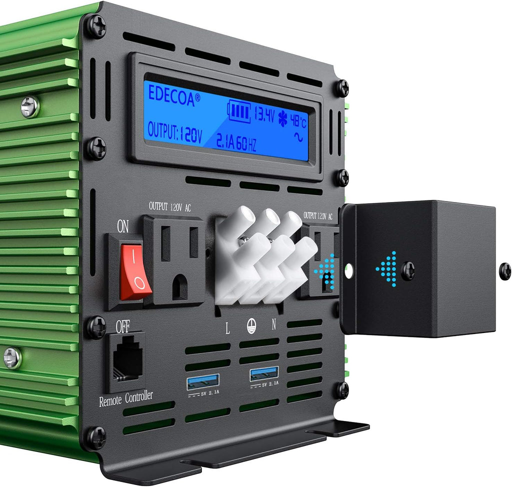 3000 Watt Power Inverter DC 12V to AC 110V 120V with LCD Display and Remote Controller G888739