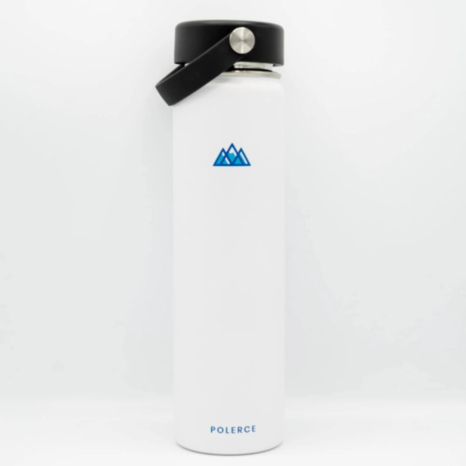 24 Oz White Stainless Steel Vacuum Insulated Bottle with 3 Lids Y447752