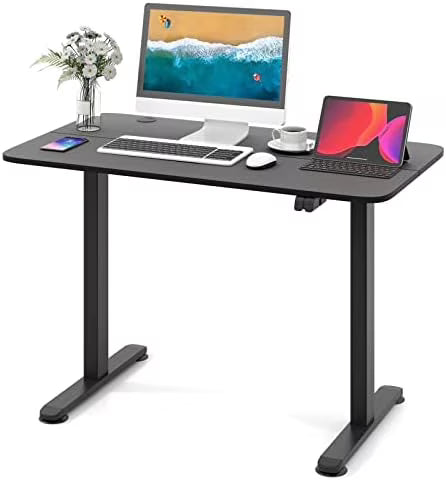 Height Adjustable Electric Standing Desk with Splice Board O375