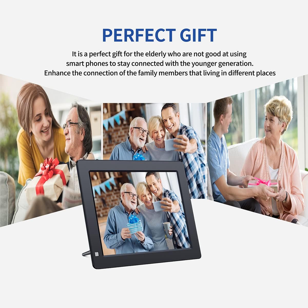 9Inch Digital Photo Frame with 1024 x 768 HD IPS Display J241