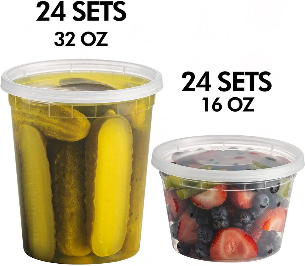 48-Pack Airtight Food Storage Containers with 54 Lids X8517